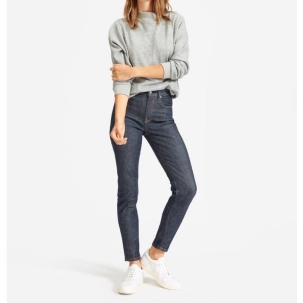 Everlane Size 27 Ankle Skinny Jeans - Classic, Dark Wash - Excellent Condition